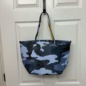 Coach Blue Camo Tote Bag